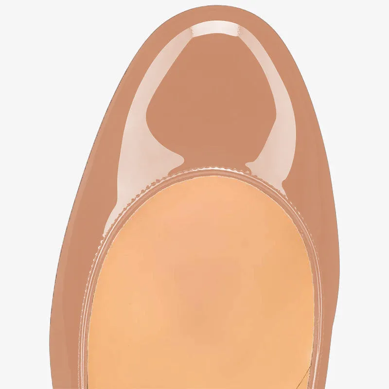 Nude Leather Open Toe Pumps sold by ArnoConti product image thumbnail 3