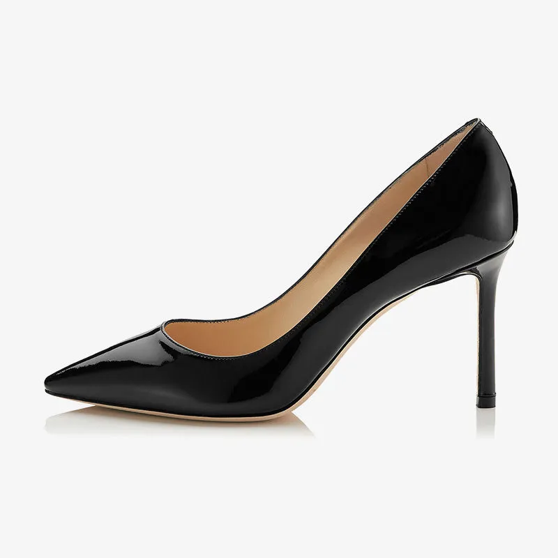 Black Patent Leather Pumps sold by ArnoConti product image thumbnail 3