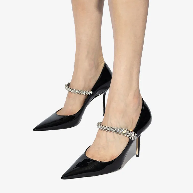 Black Patent Bead Accents Pumps sold by ArnoConti product image thumbnail 2