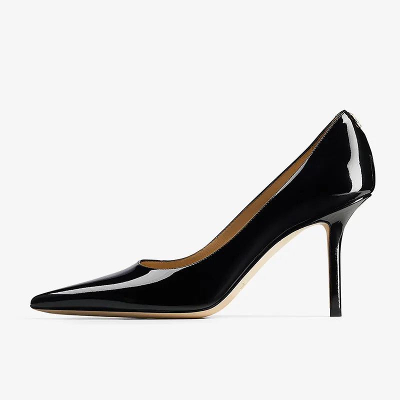 Black Patent Leather Pointed-Toe Pumps sold by ArnoConti product image thumbnail 2