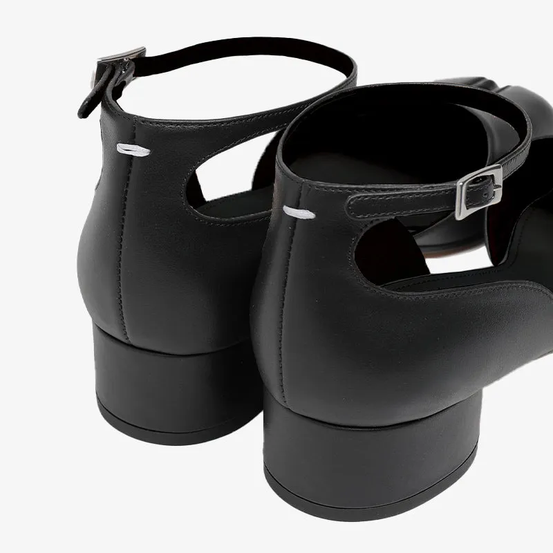 Split-toe Smooth Calf Leather Flats Sandals sold by ArnoConti product image thumbnail 4