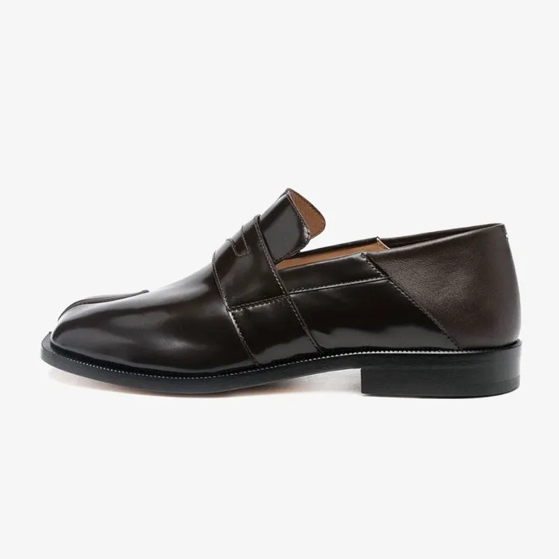Split-toe Leather Loafers in Dark Brown sold by ArnoConti product image thumbnail 3