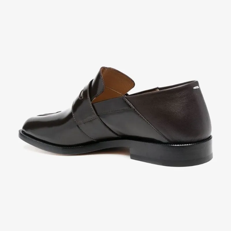 Split-toe Leather Loafers in Dark Brown sold by ArnoConti product image thumbnail 5