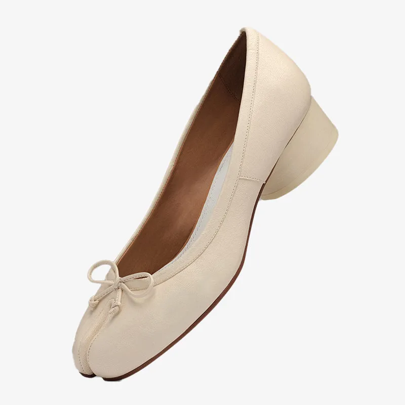 Split-toe Ballerinas in Soft Nappa Leather sold by ArnoConti