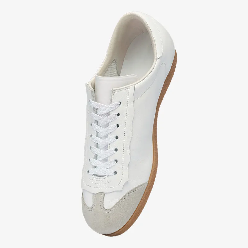Stylish White Calf Leather Sneakers sold by ArnoConti