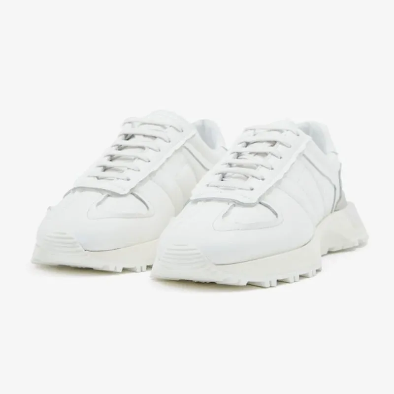 Vibrant White nylon Low-Top Trainers sold by ArnoConti
