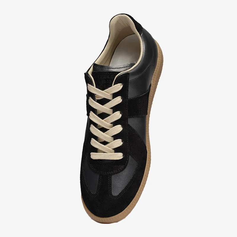 Black Leather and Suede Sneakers sold by ArnoConti