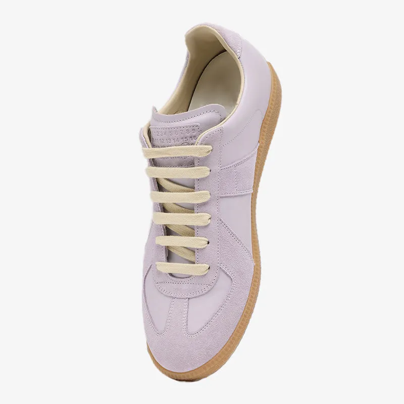Iconic Purple Leather and Suede Sneakers made by ArnoConti