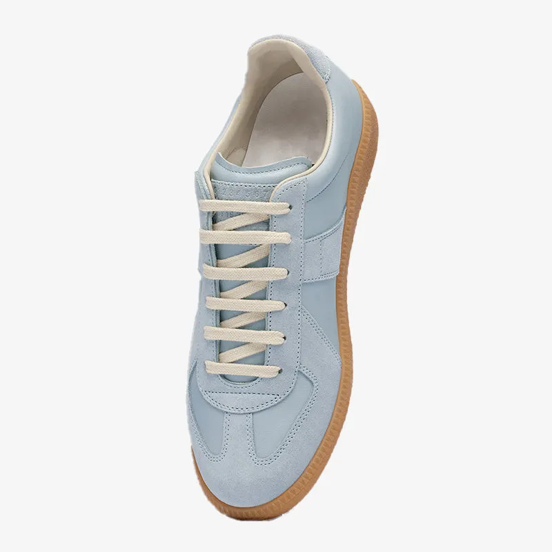 Blue Leather and Suede Sneakers sold by ArnoConti