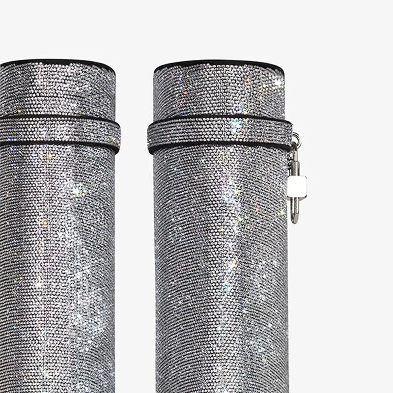 Glamorous Silvery Suede Strass High Boots sold by ArnoConti product image thumbnail 4