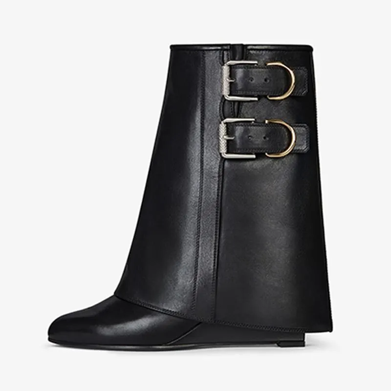 Modern Black Tumbled Calfskin Ankle Boots sold by ArnoConti