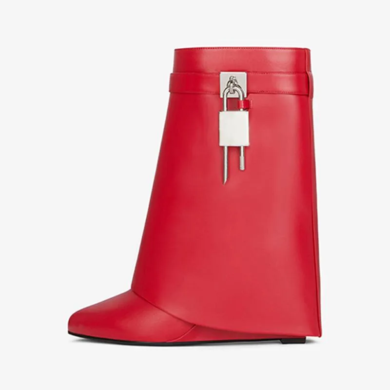 Refined Red Smooth Calfskin Ankle Boots sold by ArnoConti