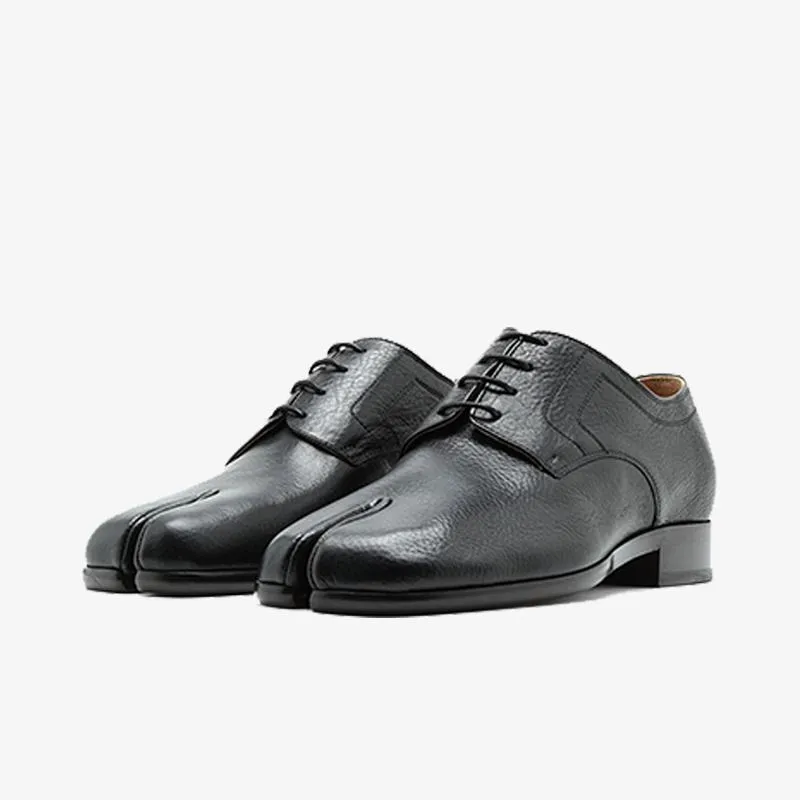Comfortable Black Split-toe Laced Brogue Shoes sold by ArnoConti