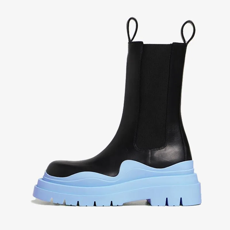 Blue/Black Chelsea Boots sold by ArnoConti