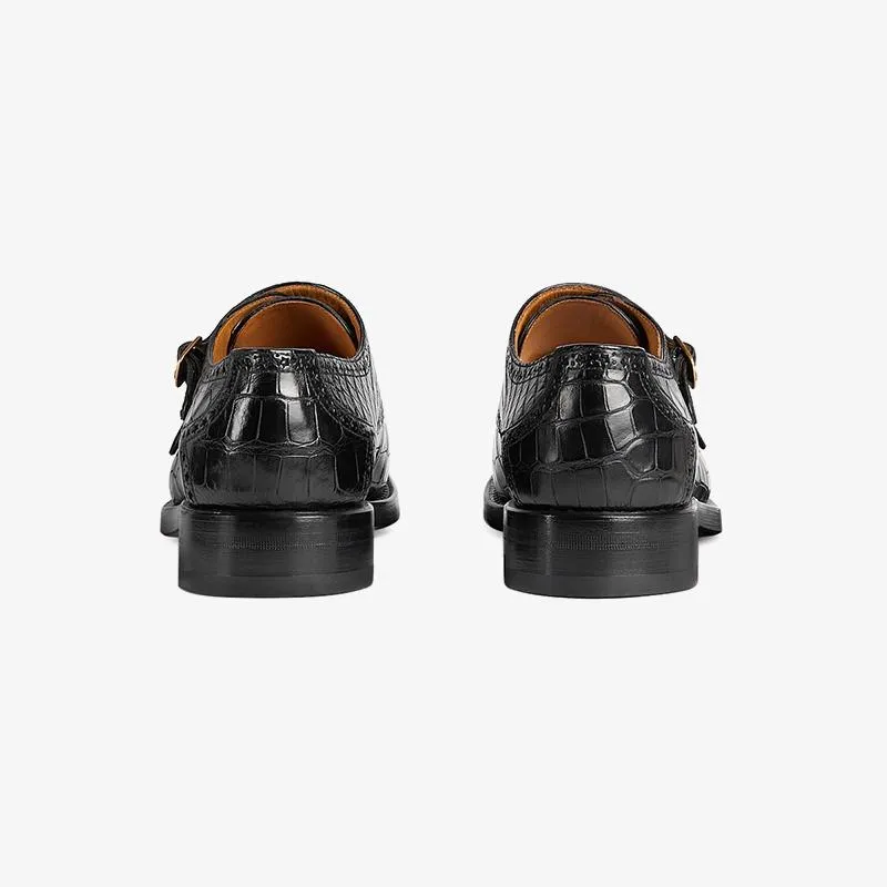 Genuine Crocodile-Embossed Leather Loafers sold by ArnoConti product image thumbnail 3