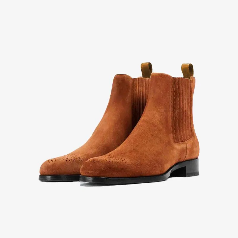 Micro Suede Upper Round Toe Boots sold by ArnoConti