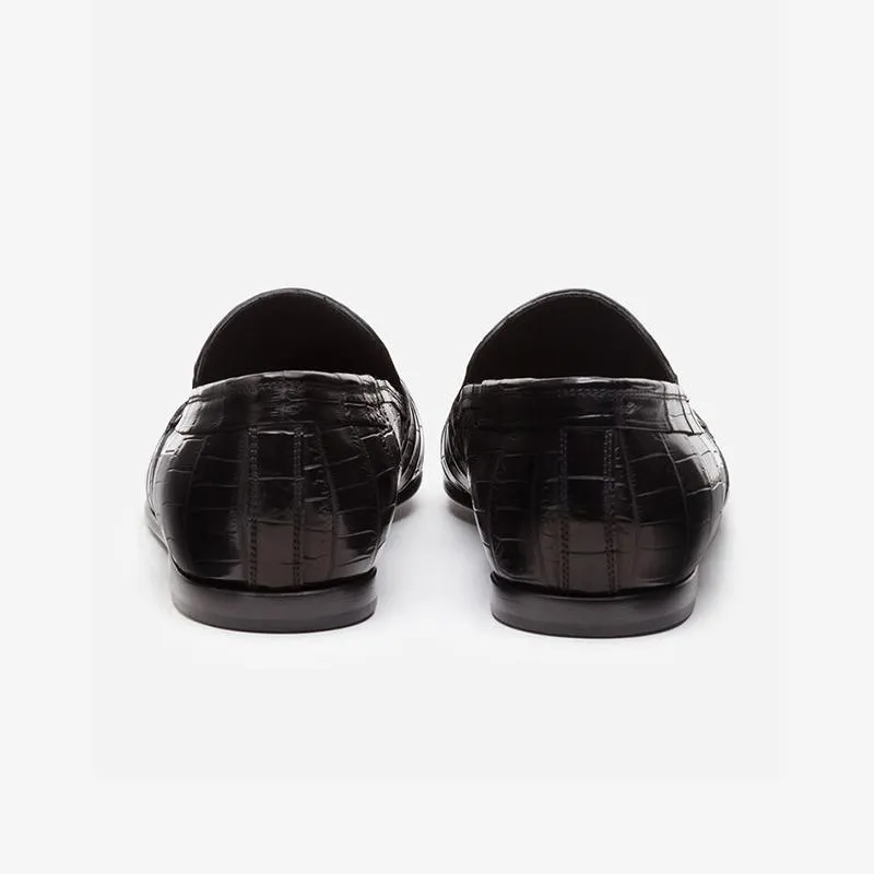 Calf Croc-Embossed Loafers Men Slip-on sold by ArnoConti product image thumbnail 3