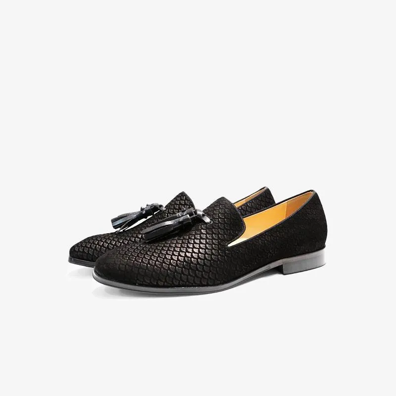 Tassels Fish Print Loafers sold by ArnoConti