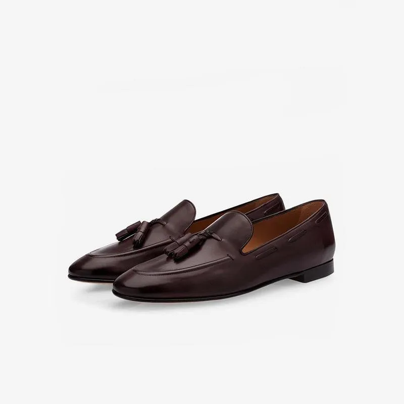 Refined Leather Tassel Loafers sold by ArnoConti
