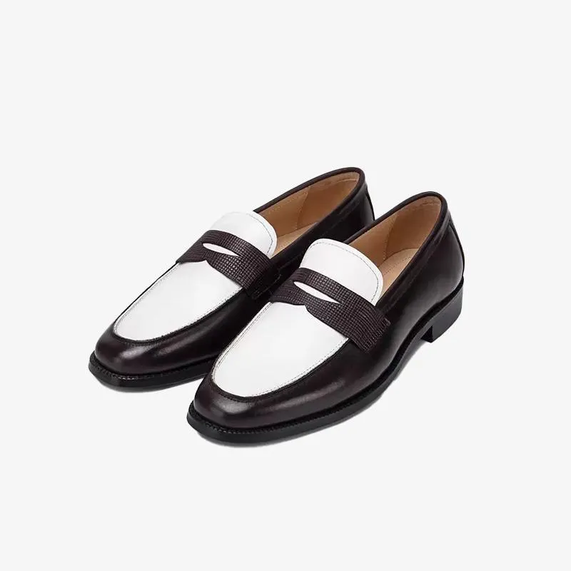 Sophisticated Leather Penny Loafers sold by ArnoConti