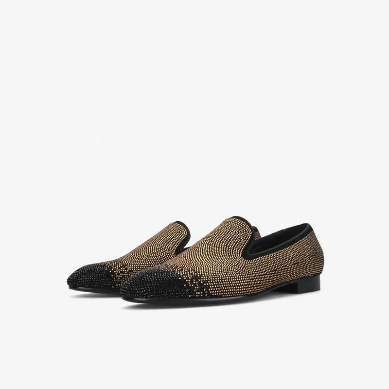 Loafer Black& Silver Crystal Rhinestones made by ArnoConti