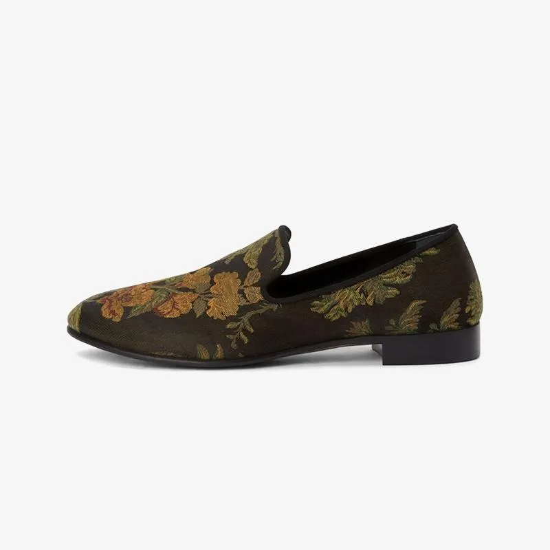 Multicolour Floral-Embroidered Slip-On Loafers sold by ArnoConti product image thumbnail 2