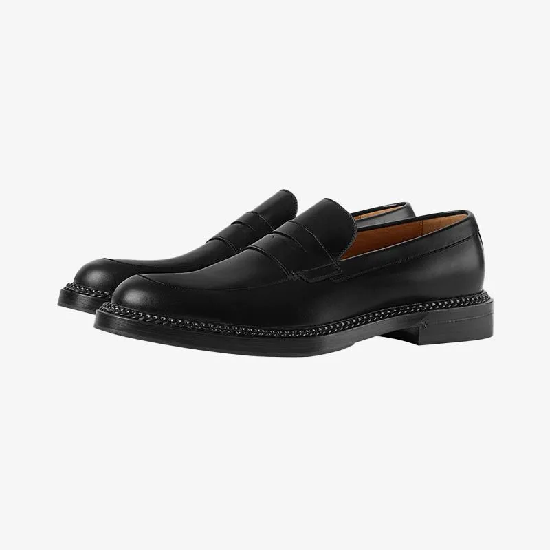 Black Leather Loafers sold by ArnoConti