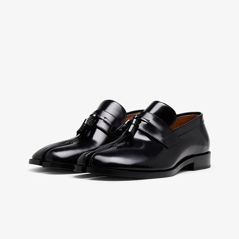 Patent Calfskin Black Loafers Unisex made by ArnoConti