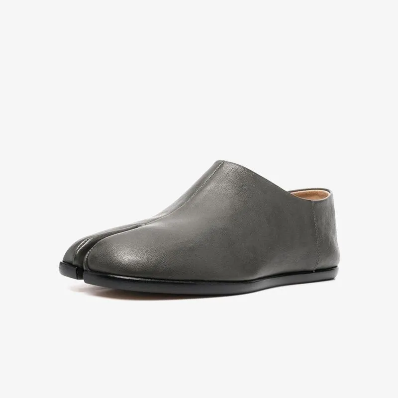 Dark Grey Slip-On Leather Loafers sold by ArnoConti