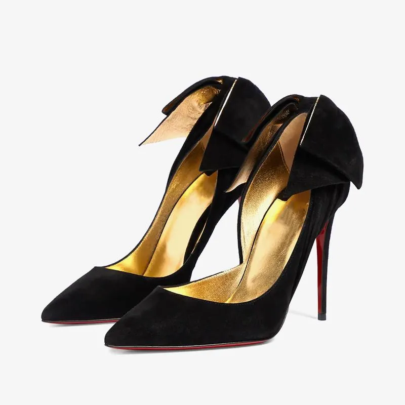 Elegant Black Suede Heels sold by ArnoConti