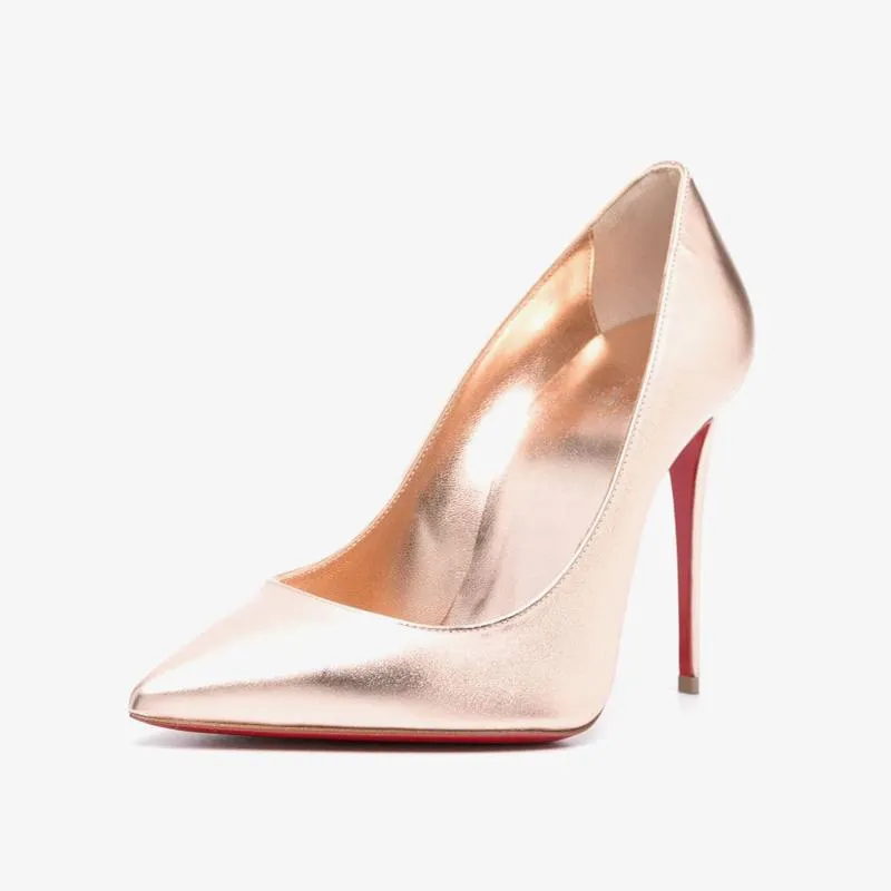 Shimmering Rose Gold Heels sold by ArnoConti