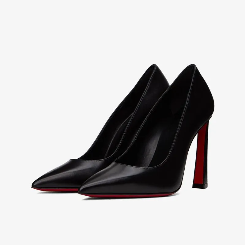 Sleek Black Leather Pumps sold by ArnoConti