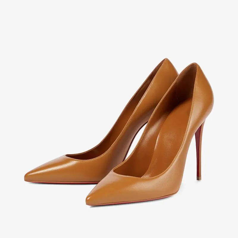 Elegant Camel Pointed Heels sold by ArnoConti