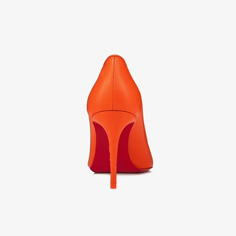 Bright Orange Pointed Heels sold by ArnoConti product image thumbnail 5
