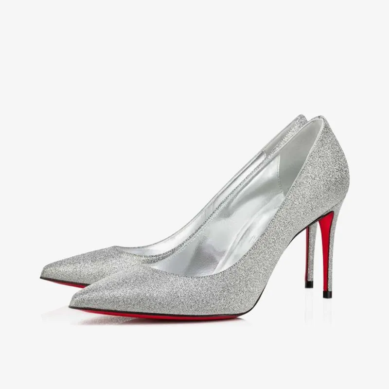 Sleek Metallic Pointed Pumps sold by ArnoConti