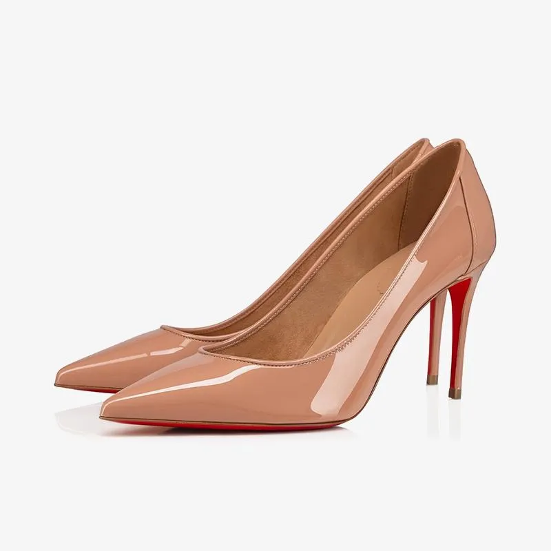 Sleek Nude Pointed Pumps sold by ArnoConti
