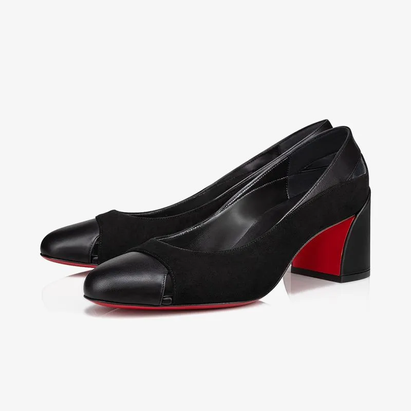 Sleek Black Block Heels sold by ArnoConti