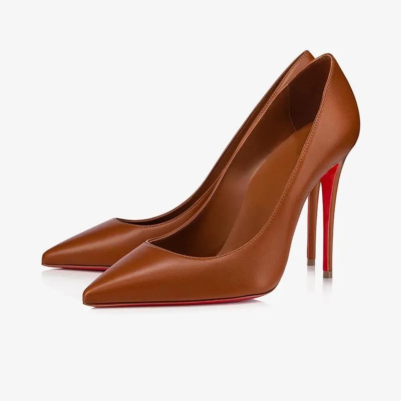 Sleek Nude Pointed Pumps sold by ArnoConti