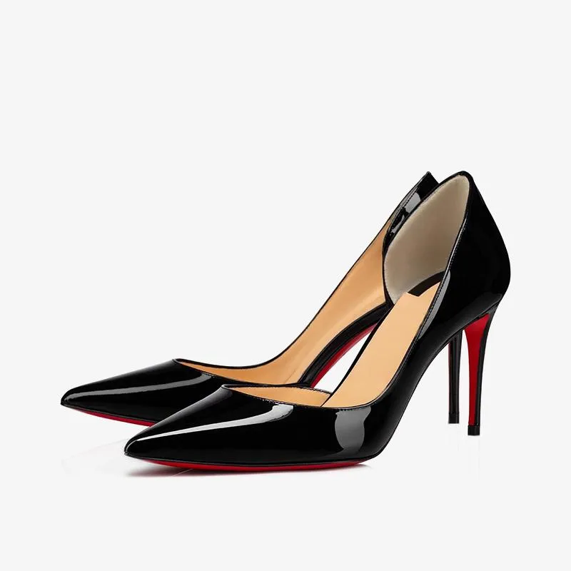 Elegant Black Patent Heels sold by ArnoConti