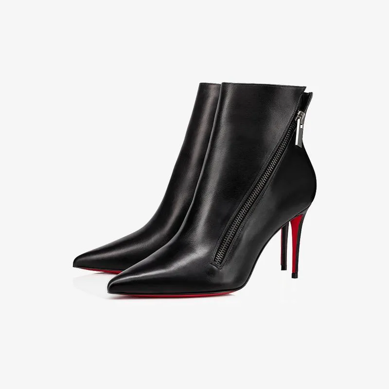 Chic Black Pointed Ankle Boots sold by ArnoConti