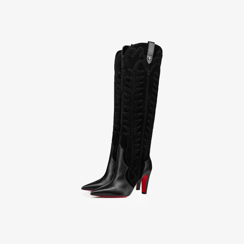 Sleek Knee-High Leather Boots sold by ArnoConti