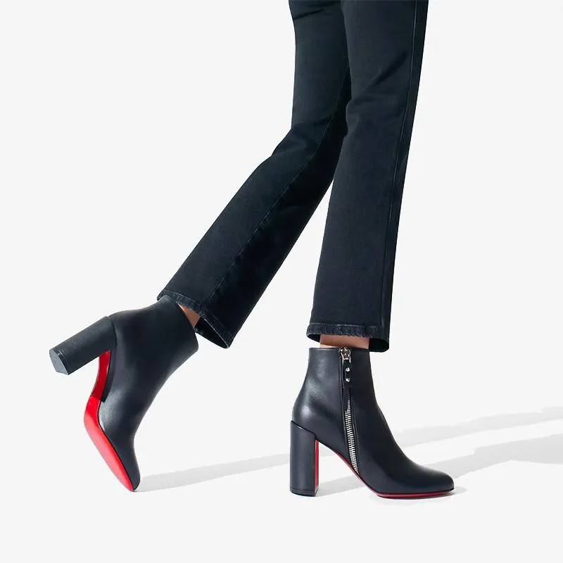 Sleek Leather Square-Heel Boots sold by ArnoConti product image thumbnail 2