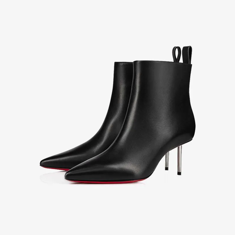 Sleek Calfskin Heel Boots sold by ArnoConti