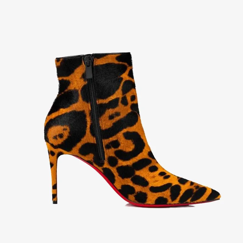 Sleek Leopard Ankle Heels sold by ArnoConti product image thumbnail 3