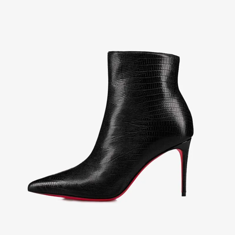 Elegant Black Pointed Heel Boots sold by ArnoConti product image thumbnail 3