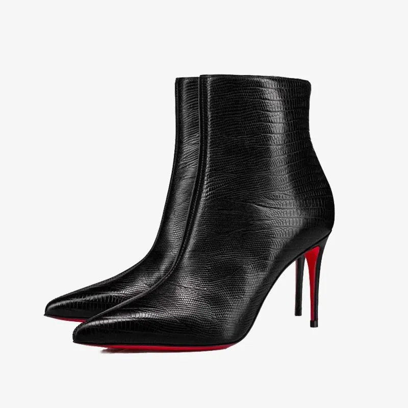 Elegant Black Pointed Heel Boots sold by ArnoConti