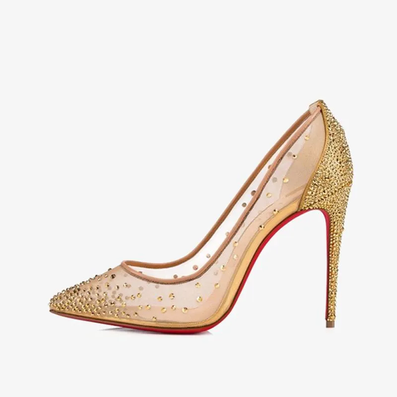 Elegant Gold Stiletto Pumps sold by ArnoConti product image thumbnail 2