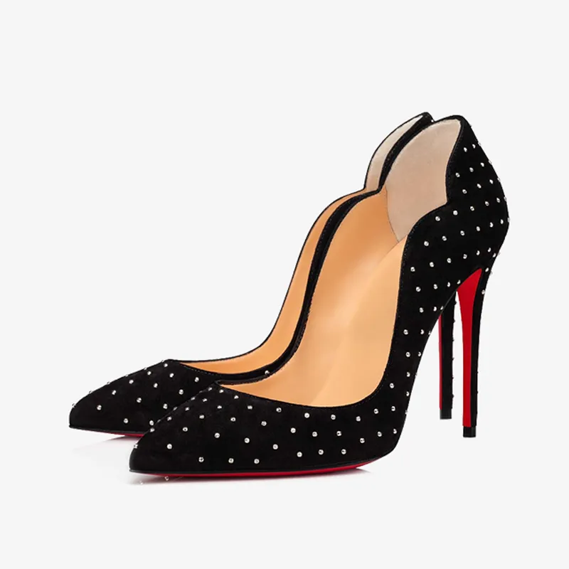 Sleek Black Stiletto Heels sold by ArnoConti