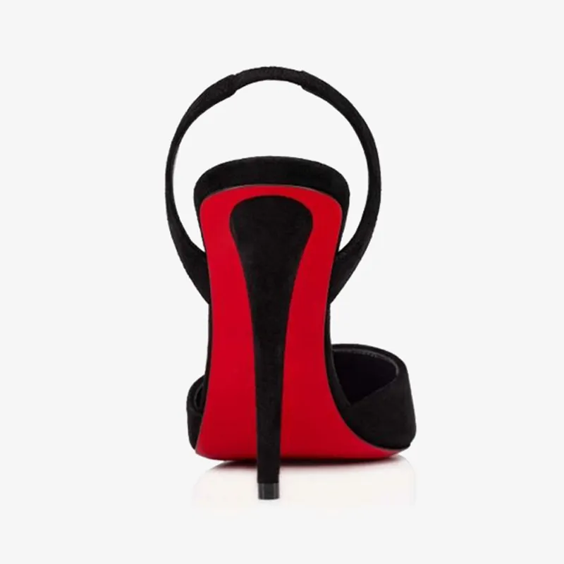 Sleek Black Slingback Heels sold by ArnoConti product image thumbnail 5