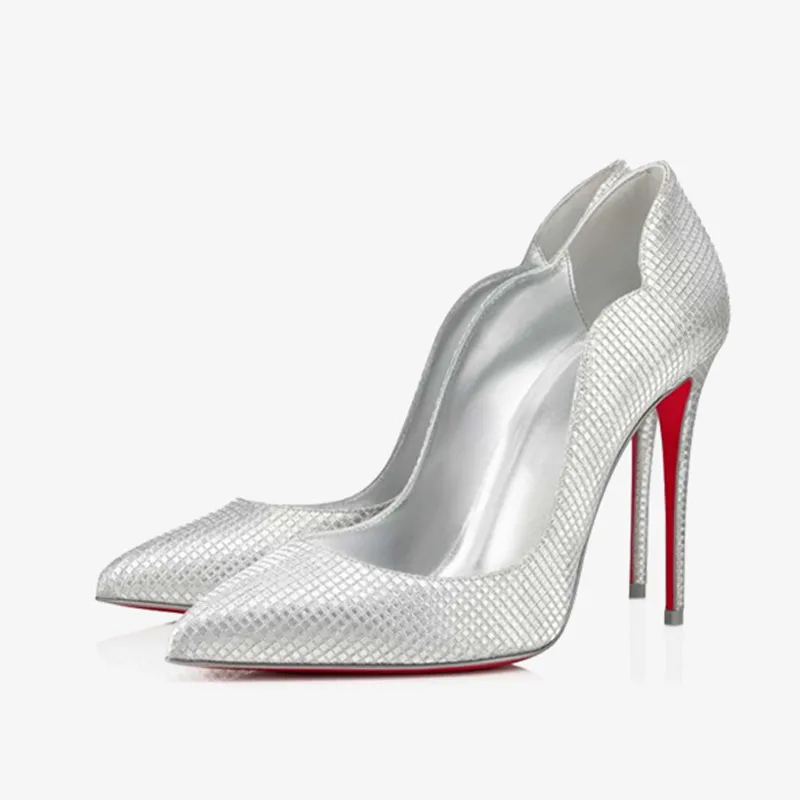 Elegant Silver Stiletto Pumps sold by ArnoConti